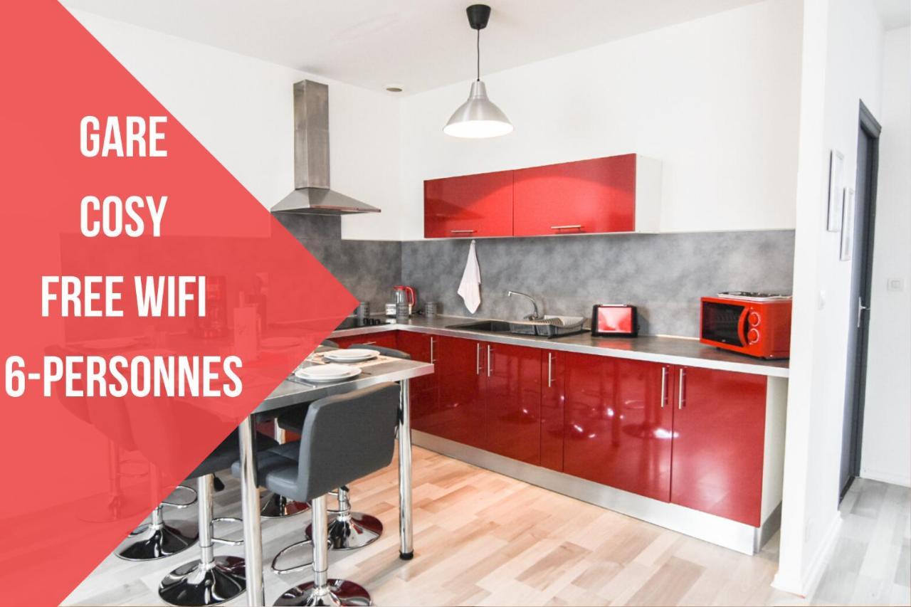 Appartement "Le Terminus " Gare-Cosy-Wifi 6 Personnes サン・クエンティン エクステリア 写真